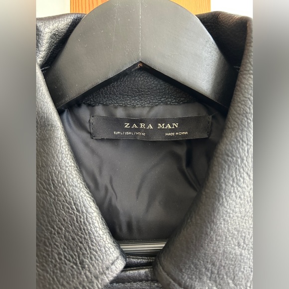 Zara Faux Leather Biker Jacket - Picture 6 of 8